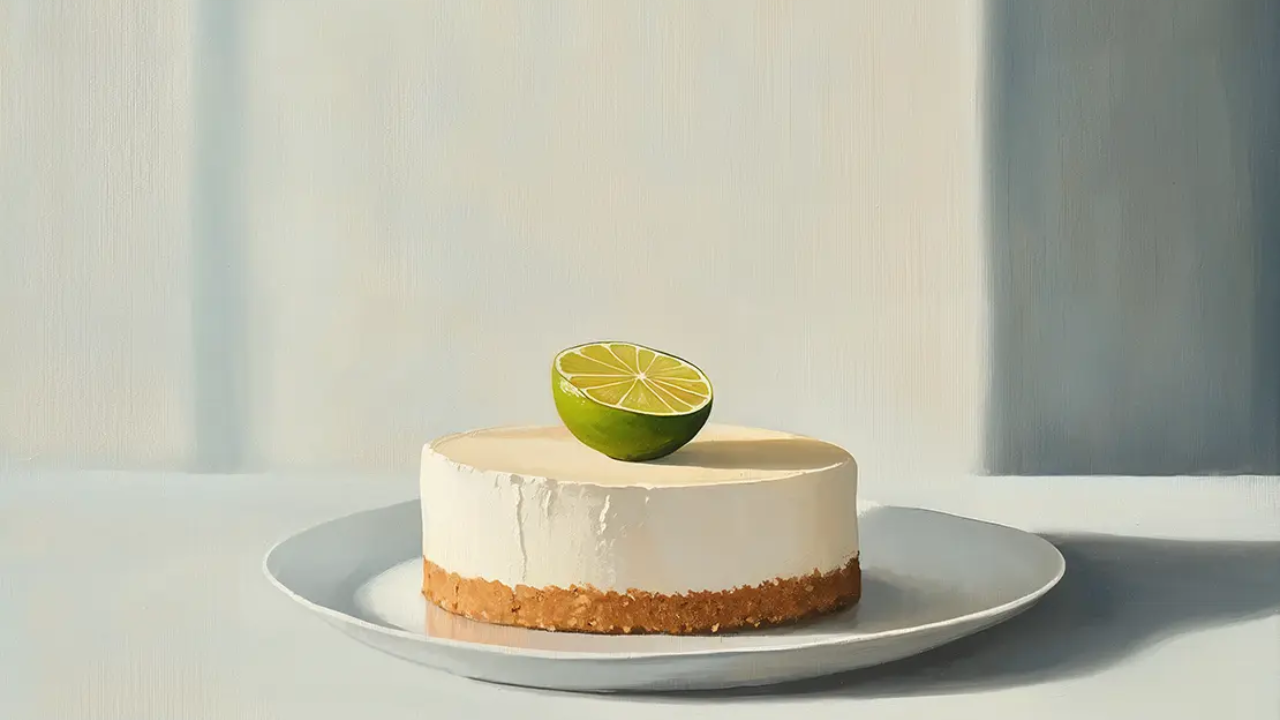10. No-Bake Lime and Speculoos Cake