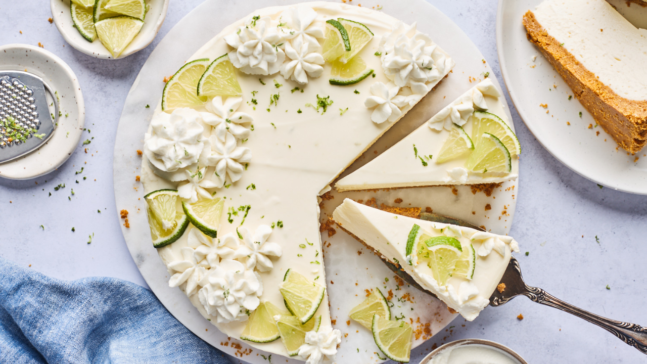 19. No-Bake Mango Lime Cheesecake