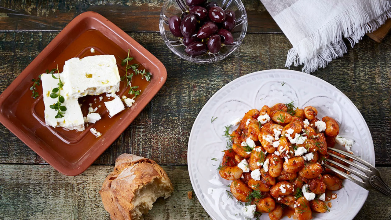 18. Baked Feta Butter Beans
