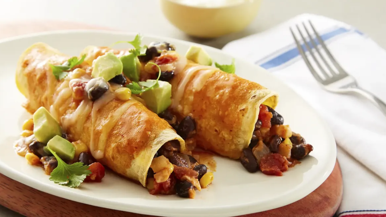 17. Black Bean Enchiladas