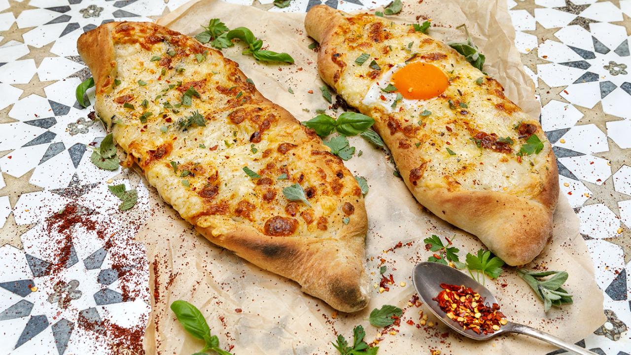 14. Pide with Cheese and Peppers
