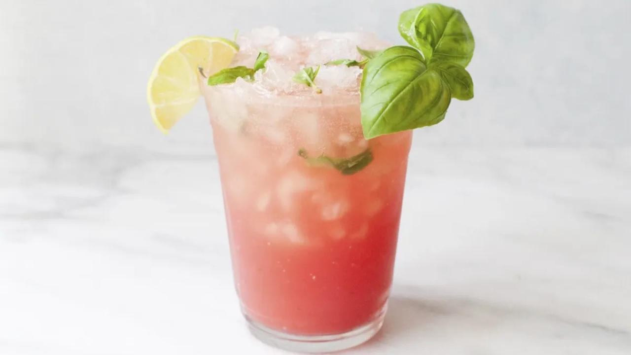 2. Cooling Watermelon Basil Agua Fresca