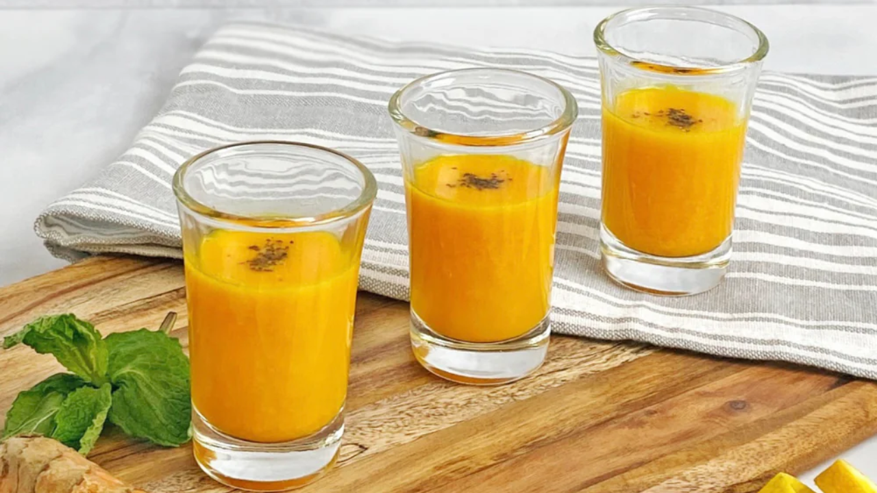10. Orange Carrot Turmeric Ginger Shot