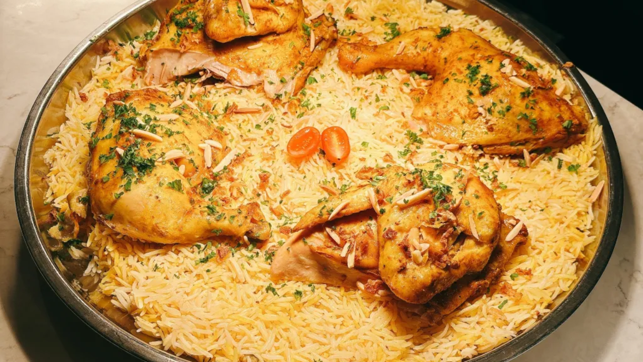 18. Chicken Mandi (Yemeni Yellow Rice with Chicken)