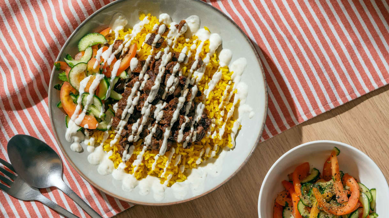 17. Shawarma Rice with White Sauce