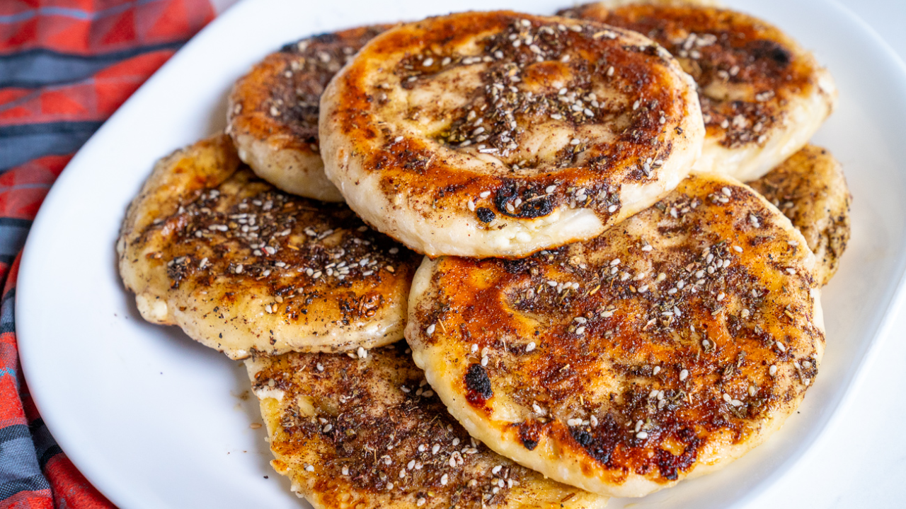8. Za’atar and Cheese Manakish