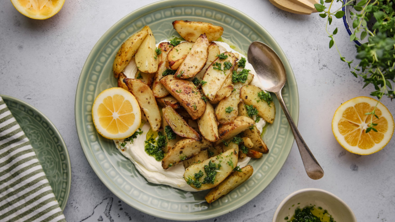 18. Roast Chicken with Lemon, Potatoes, and Feta