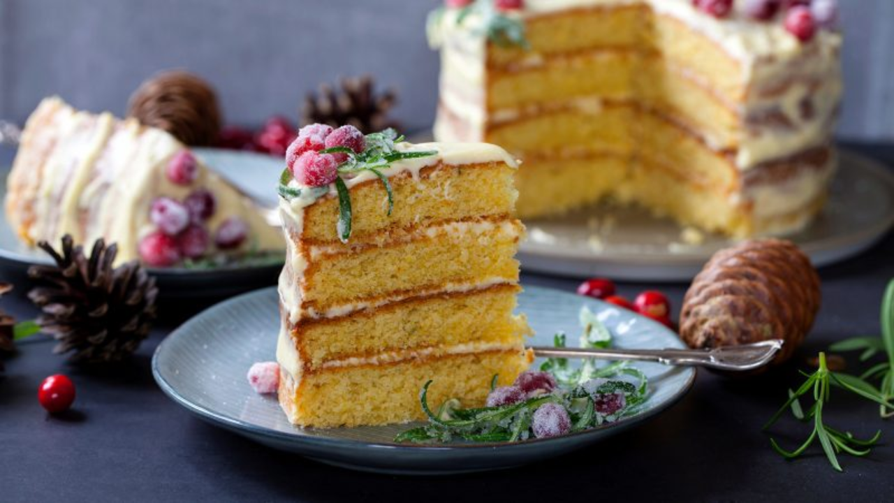 9. Cranberry Orange Cake