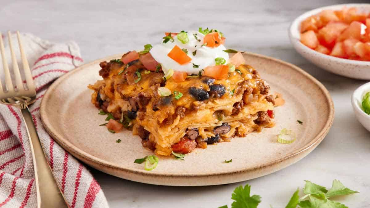3. Family-Style Taco Lasagna