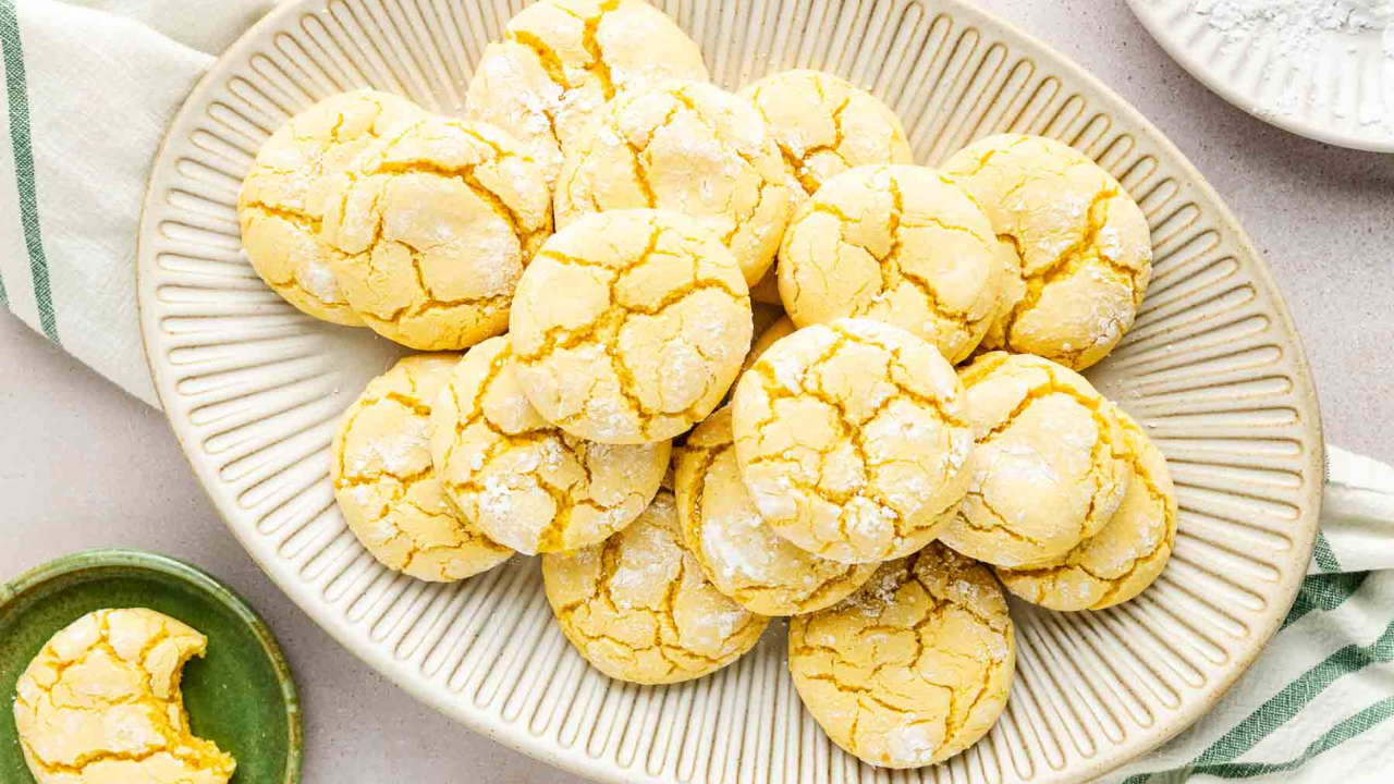 10. Lemon Crinkle Cookies with Lemon Curd