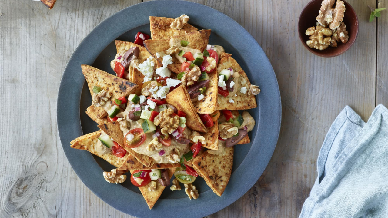 18. Mediterranean Nachos