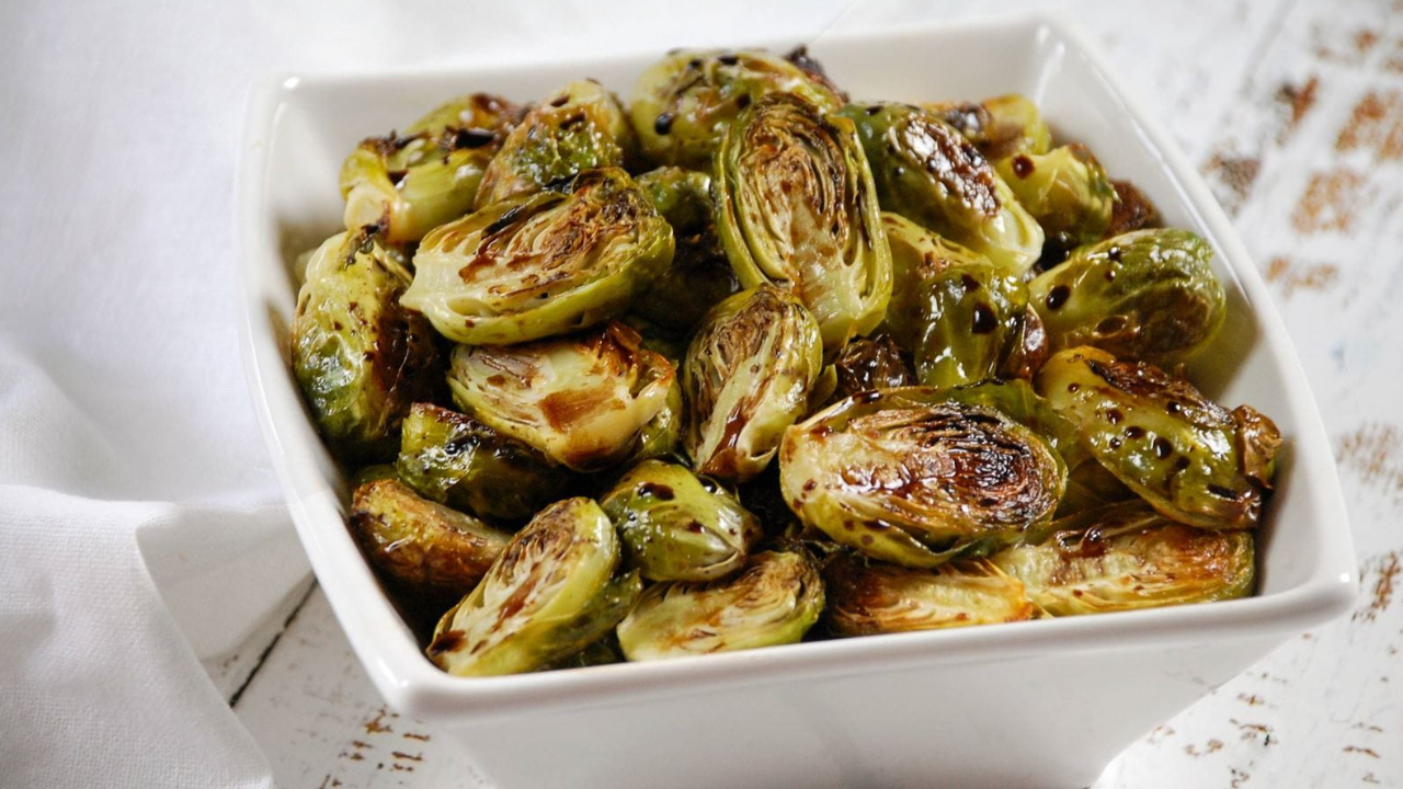 2. Maple-Balsamic Oven-Roasted Brussels Sprouts