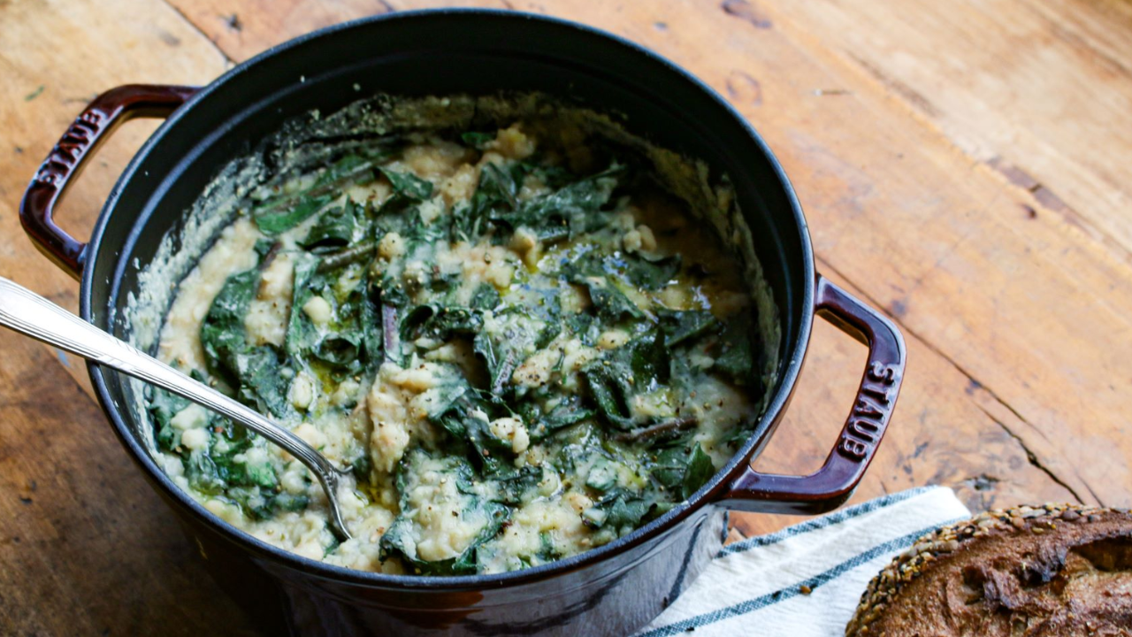 10. Puglia Fava Beans with Greens