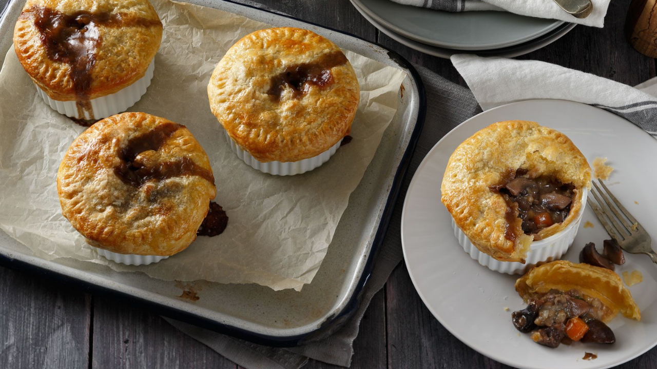 15. Vegan Pot Pie with Sage, Lentils, and Mushrooms