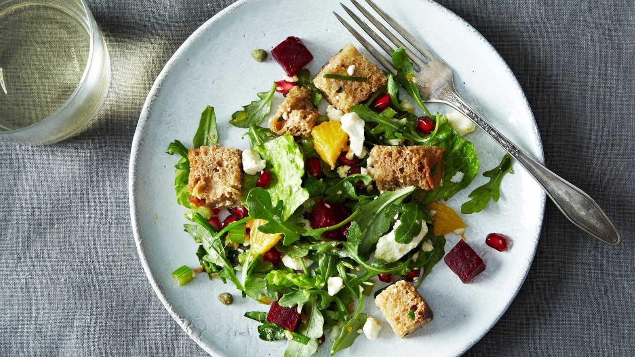12. Winter Salad with Beets and Pomegranates